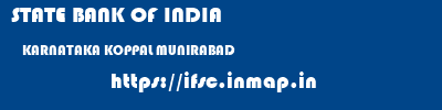 STATE BANK OF INDIA  KARNATAKA KOPPAL MUNIRABAD   ifsc code